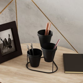 Aberto Design GED-014 Accesorio Decorativo de Metal Negro